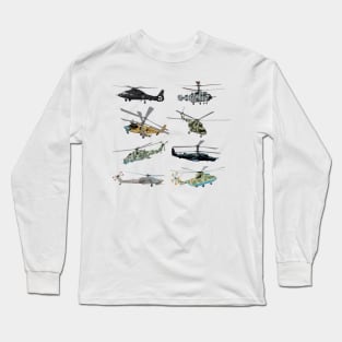 Russian Military Helicopters Long Sleeve T-Shirt